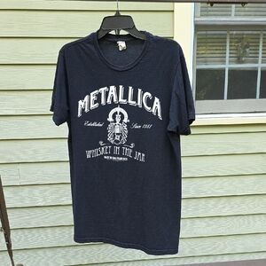Y2K Metallica Black T-shirt Mens Large